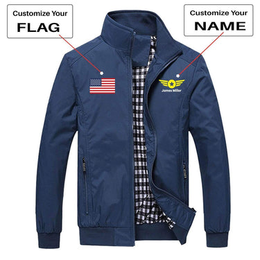 CUSTOM FLAG & NAME WITH BADGE 4 DESIGNED PILOT S THE AV8R